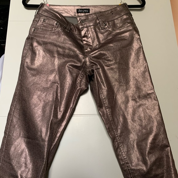 Suko Jeans - Shimmery rose gold skinny pants - Picture 1 of 1